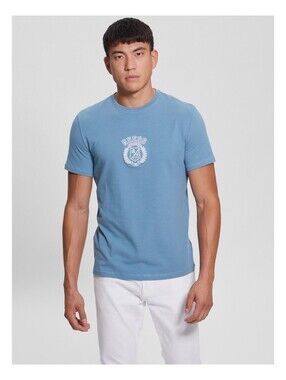 Guess Men's Semyon Logo Crest Short Sleeves T-shirt Size L